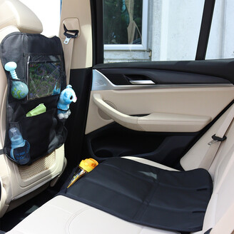 Casual 3 In 1 Tablet & Telephone Car Seat Organizer - Thumbnail