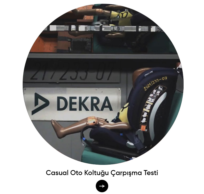 casual oto koltuğu çarpışma testi