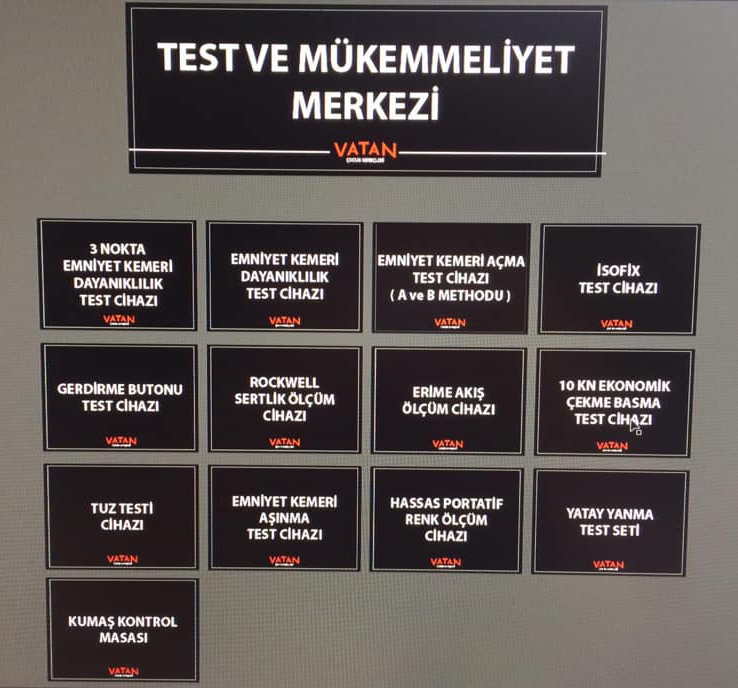 Casual Oto Koltuğu Test ve Mükemmeliyet Merkezi