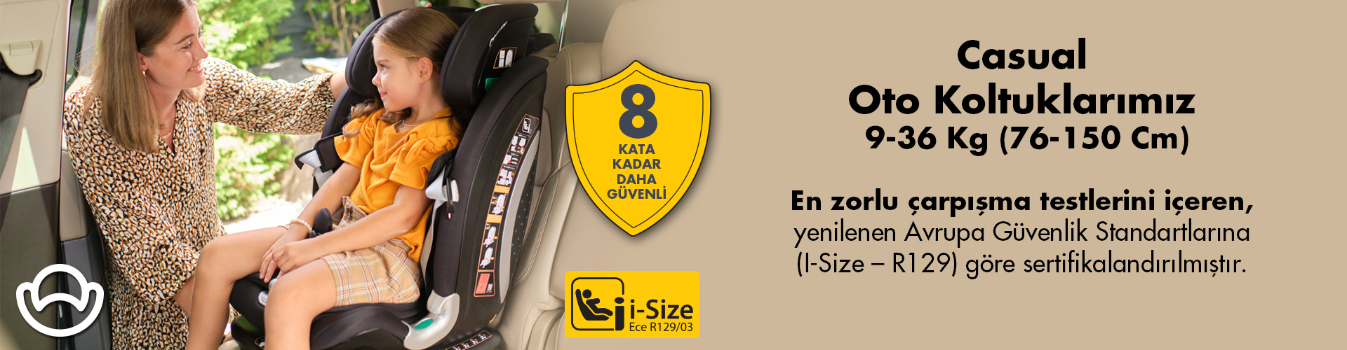 Casual Oto Koltuğu 76-150 Cm / 9-36 Kg